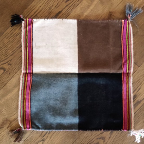 Q’ero Mestana Unkuña - 4 Elements / Altar Cloth /  Despatcho Cloth / Mesa / Misa Cloth / Tawa - Andean Inca Tradition Peru - Alpaca Wool