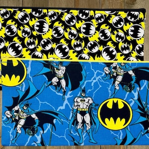 Caped Crusader 1 Print Zippered Pouch/Pencil Case/Makeup Bag / Coin Purse