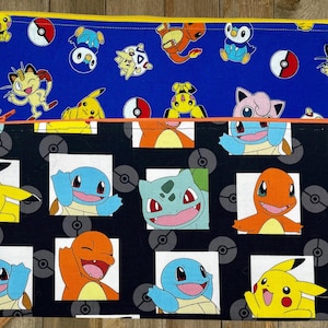 Pocket Monster 2 Print Zippered Pouch/Pencil Case/Makeup Bag / Coin Purse