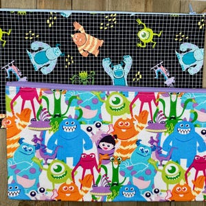 Monsters Light Company 1 Print Zippered Pouch/Pencil Case/Makeup Bag / Coin Purse