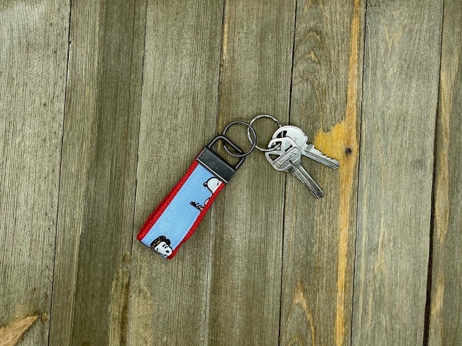 Snoopy Peanuts Comic Print Car Key Fob for House Keys Etsy