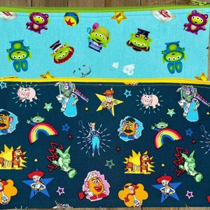 Andy's Toys Characters Print Zippered Pouch/Pencil Case/Makeup Bag / Coin Purse