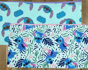 Alien Dog Cartoon 1 Print Zippered Pouch/Pencil Case/Makeup Bag / Coin Purse