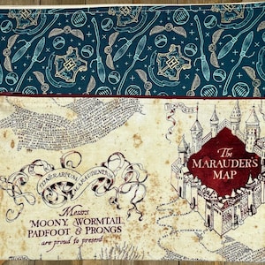 British Magic Kid 4  Map Print- Zippered Pouch/Pencil Case/Makeup Bag / Coin Purse