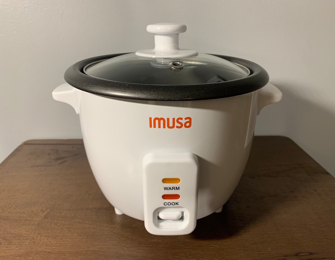IMUSA 5 Cup Electric Nonstick Rice Cooker White Etsy