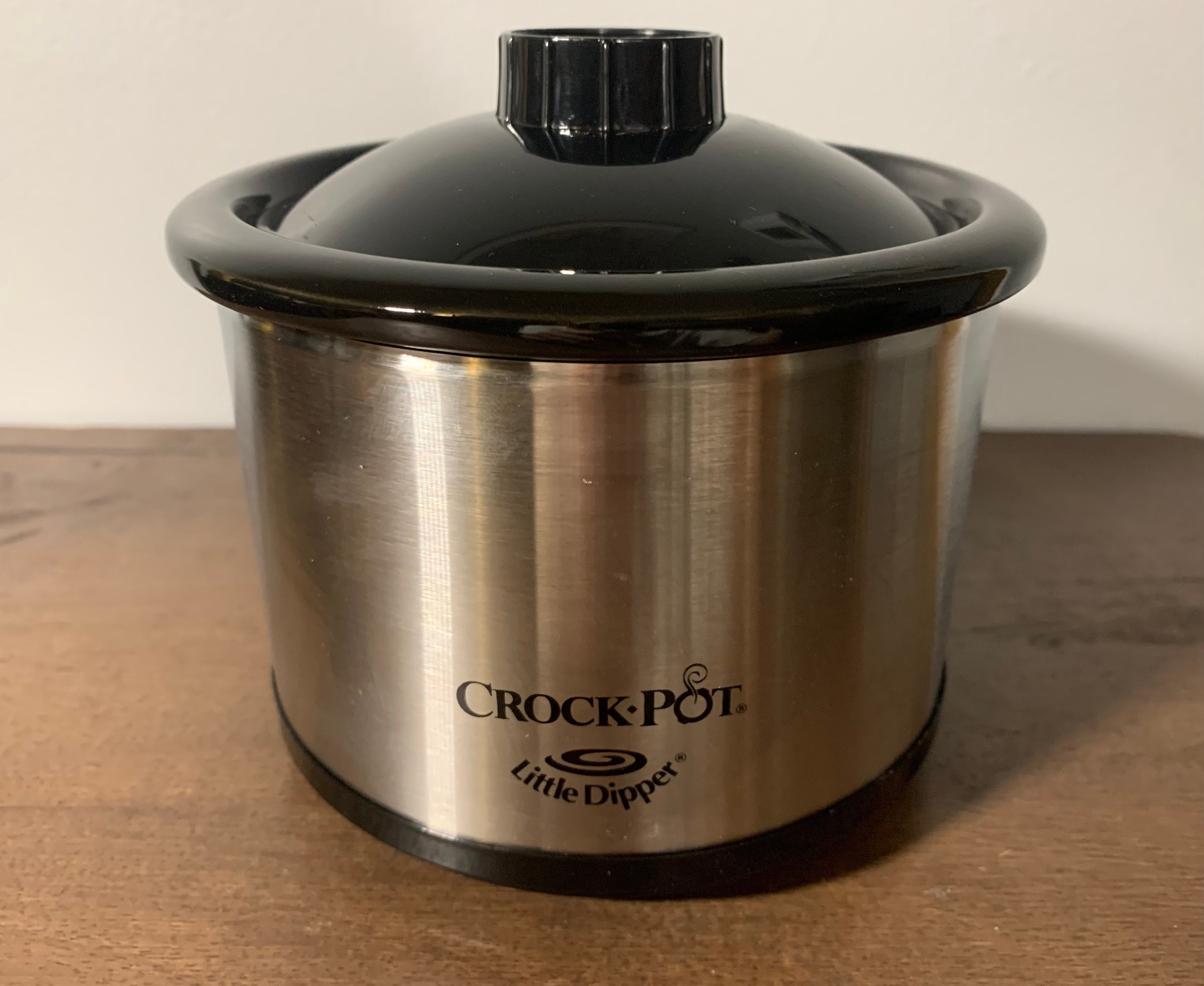 Crock-Pot Large 6 Qt Metallic Slow Cooker w/Single Little Dipper Warmer and  Lid