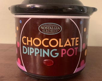 Chocolate Dipping Pot - At Home Chocolate and Cheese Fondue Set - Crock-Pot Mini Slow-Cooker Wax Melting Pot