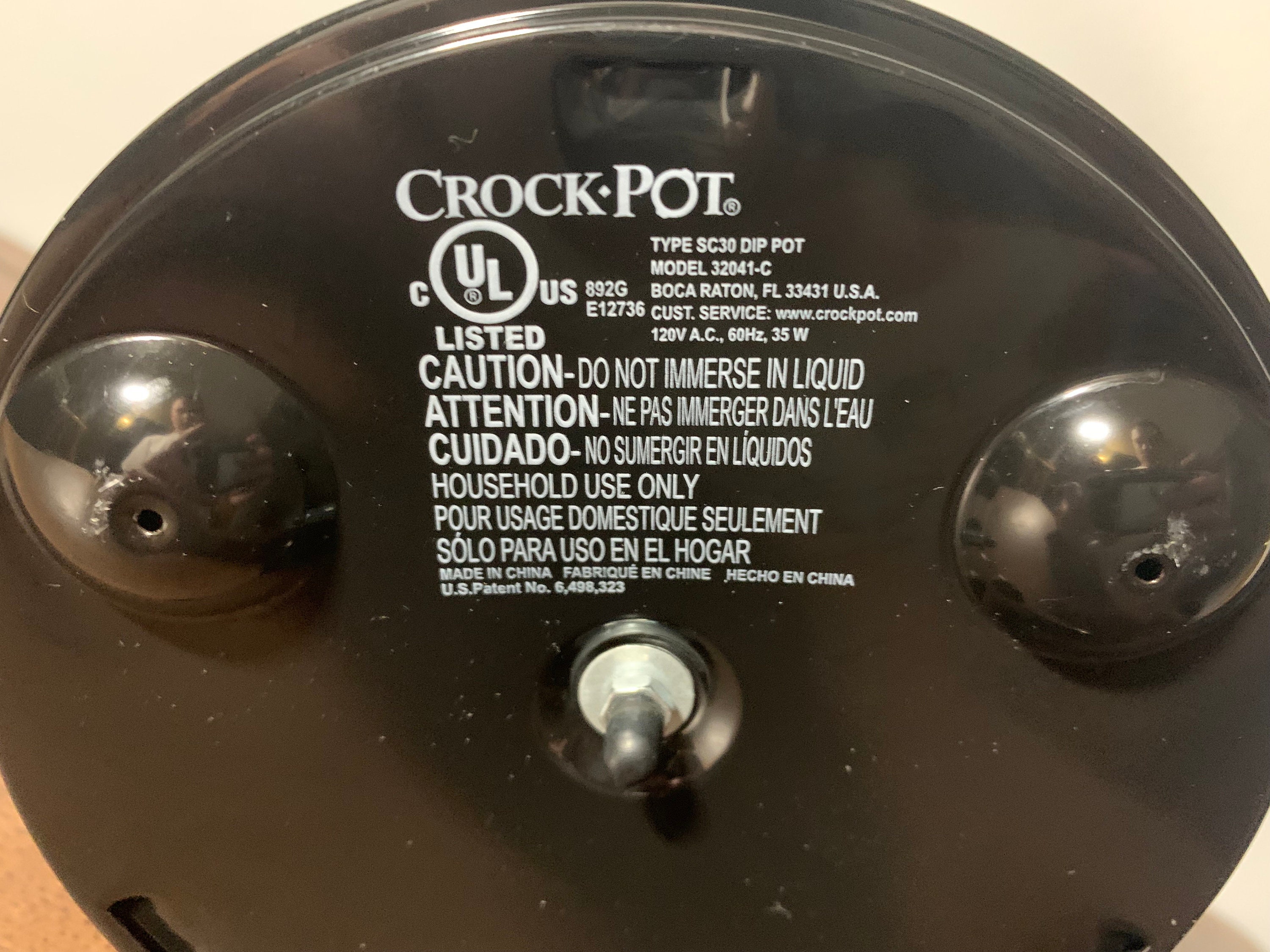 Crockpot Little Dipper With Lid Model 32041-C