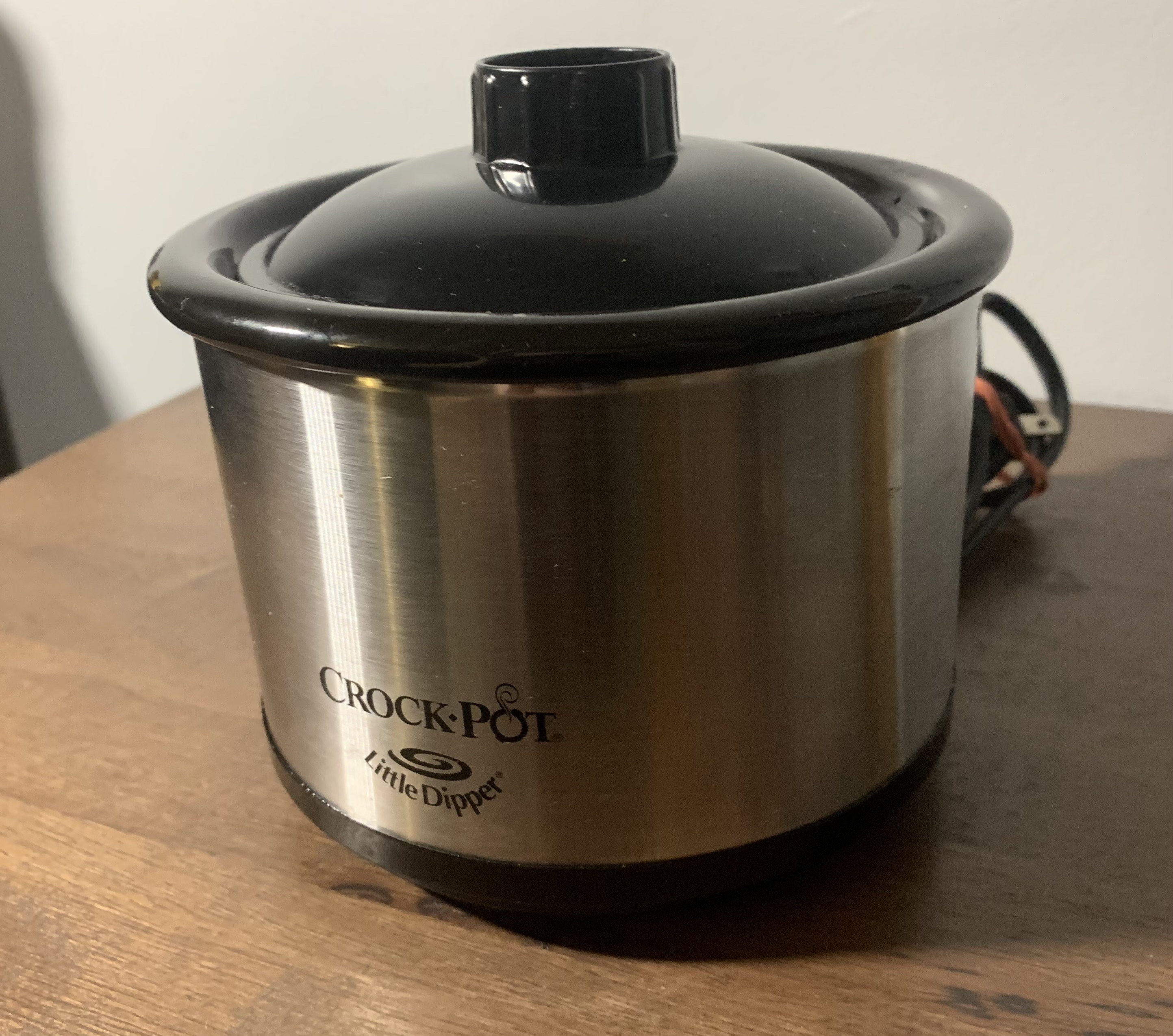 Crock-Pot Little Dipper Mini Slow Cooker Stainless Black 32041 Dip