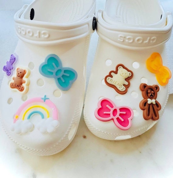 Verity Crocs Jibbitz Butterfly Bear Rainbow. Etsy Ireland