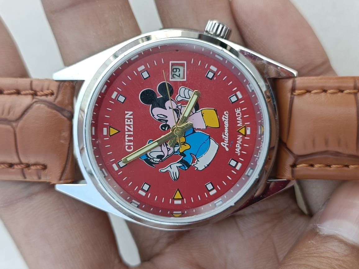 Rare Citizen Automatic Mechanical Mickey Mouse Mens Wrist - Etsy