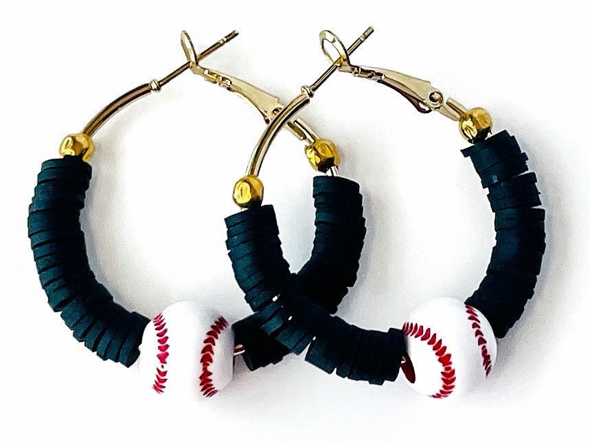 Minnesota Twins Team Logos Round Double Baseball Drop Earrings - Blue