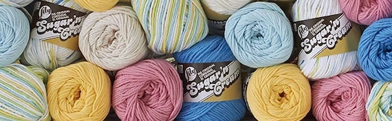 Lily Sugar n Cream Cotton Yarn (Solid Colors) Multiple Colors