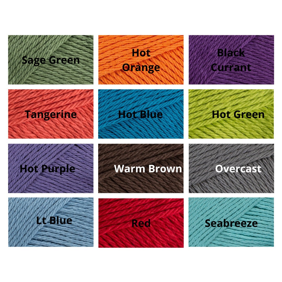 Lily Sugar N Cream Cotton Yarn (solid Colors) Multiple Colors Etsy