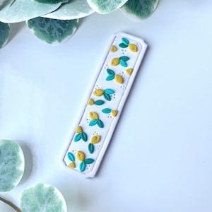 Bookmark, Polymer clay, Handmade bookmark, Polymer clay bookmark, Lemon Bookmark