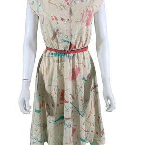 80’s paint splatter dress
