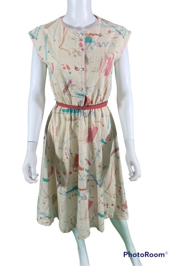 80’s paint splatter dress Gem