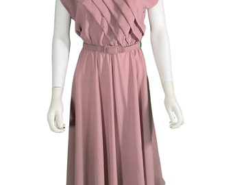 70’s mauve organza dress