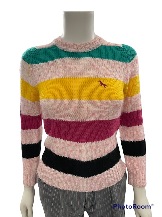 80’s striped sweater