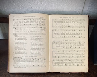 Bible Songs, The United Presbyterian Board of Publication, 1901 Vintage Church Song Book, Third United Presbyterian Church