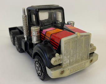 Buddy L Kenworth Car Carrier, Vintage Toy Truck Tractor Trailer, 1980s