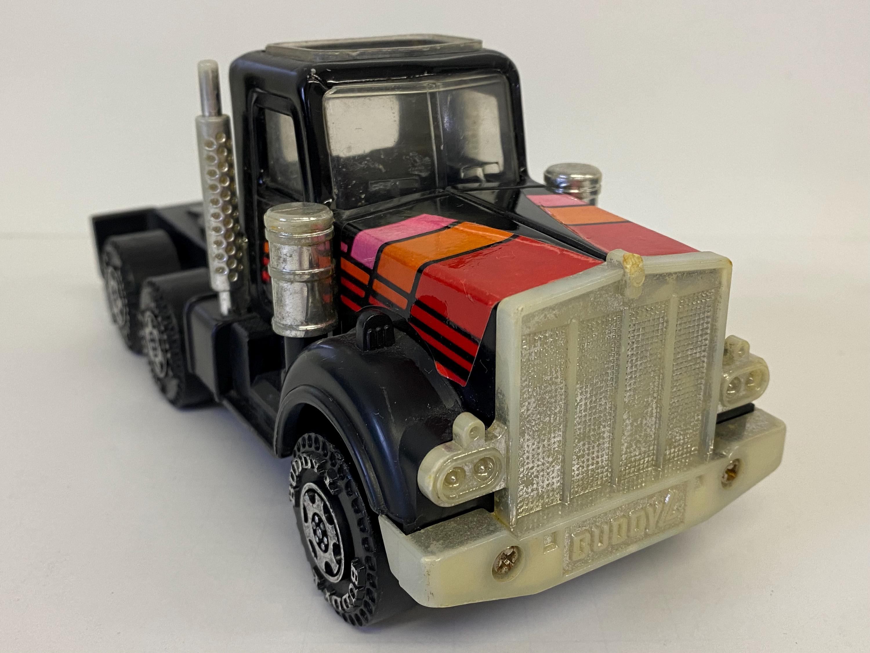 Buddy L Kenworth Car Carrier, Vintage Toy Truck Tractor Trailer, 1980s