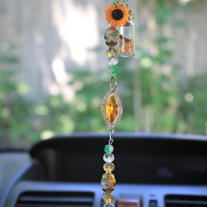 Sunflower Car Charm