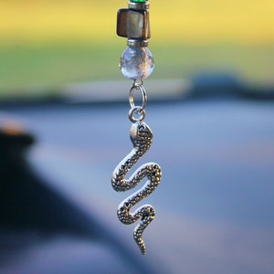 Snake Rear View Mirror Charm