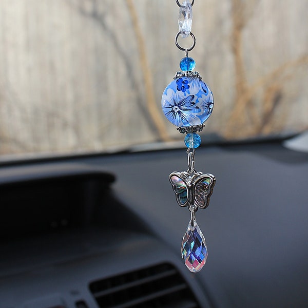 Butterfly Rear View Mirror Charm Etsy