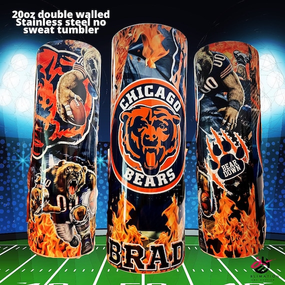 Top-selling item] personalized name chicago bears nfl tumbler