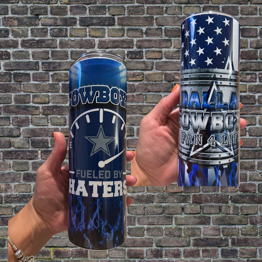 Dallas Cowboy Tumbler Cup Cowboys Personalized W/ Straw Etsy