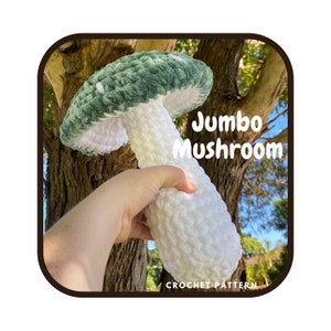 Jumbo Mushroom - CROCHET PATTERN ONLY