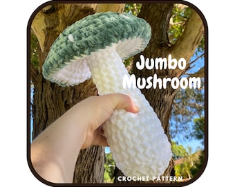 Jumbo Mushroom - CROCHET PATTERN ONLY