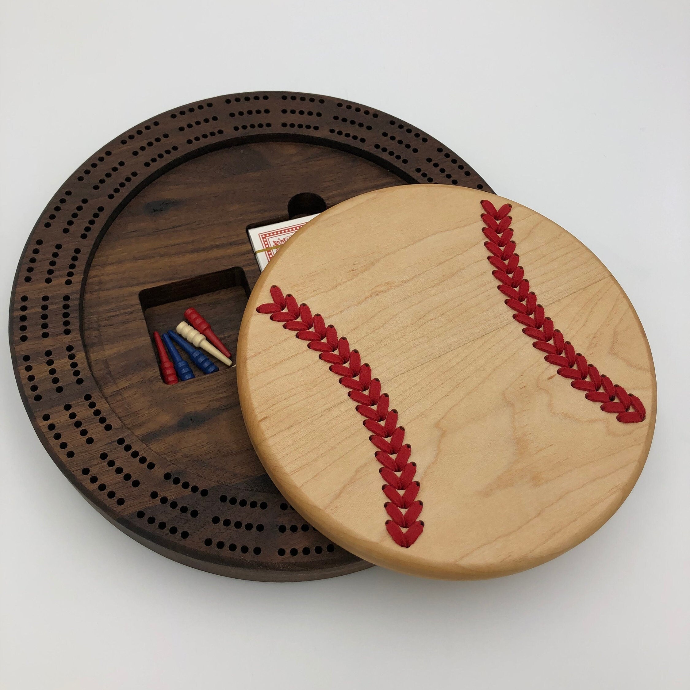 Unique Baseball Cribbage Boards Game Day Cribbage Boards by McCormack