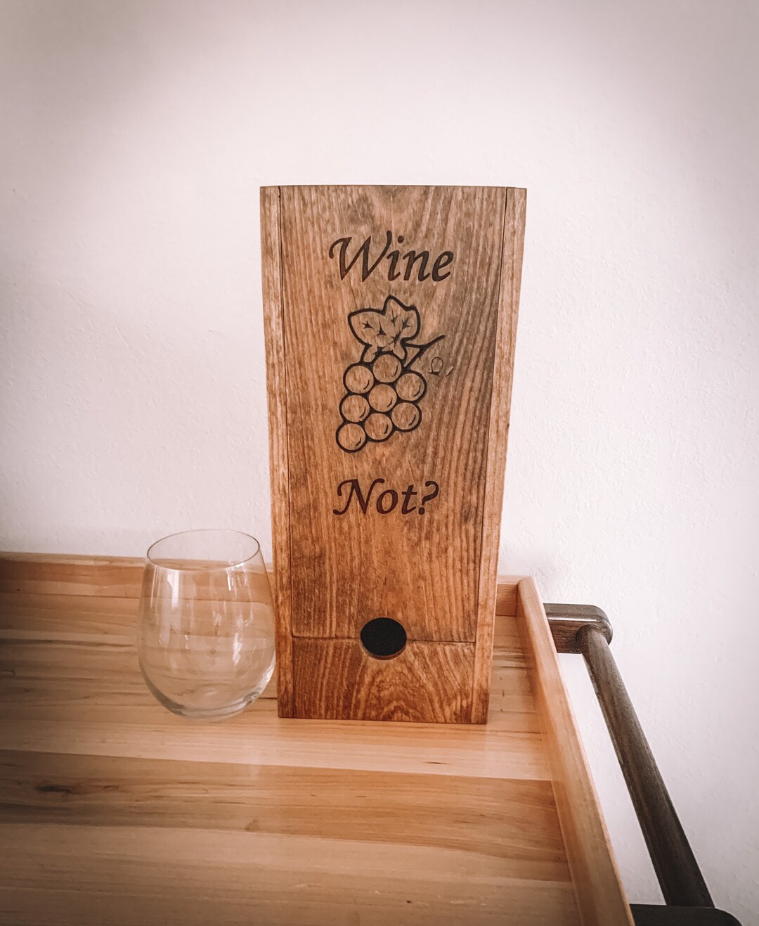 Handmade Wine Box Holder, Because We're Classy Like That Etsy