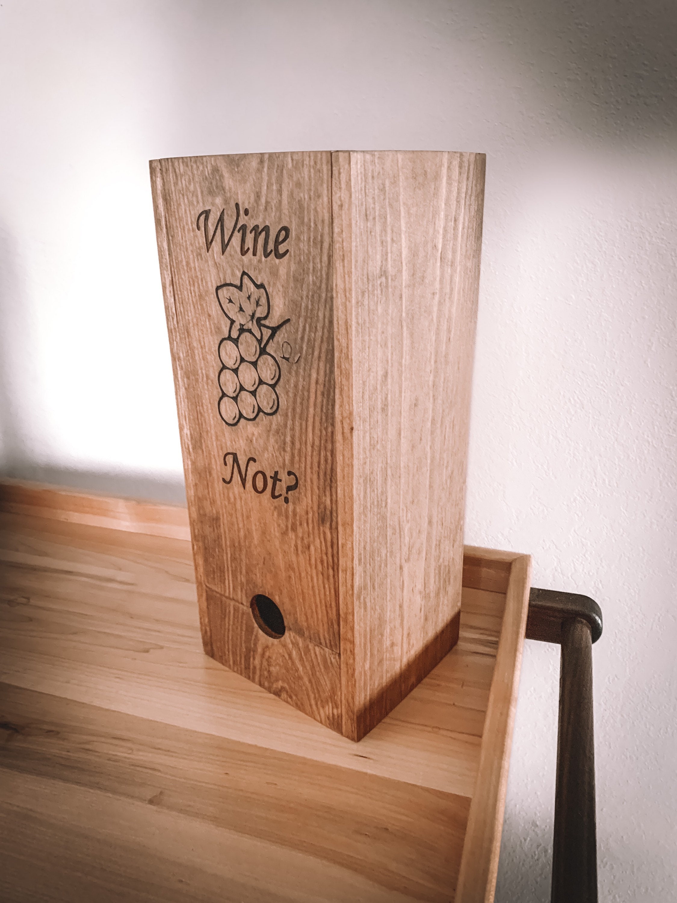 Handmade Wine Box Holder, Because We're Classy Like That — McCormack