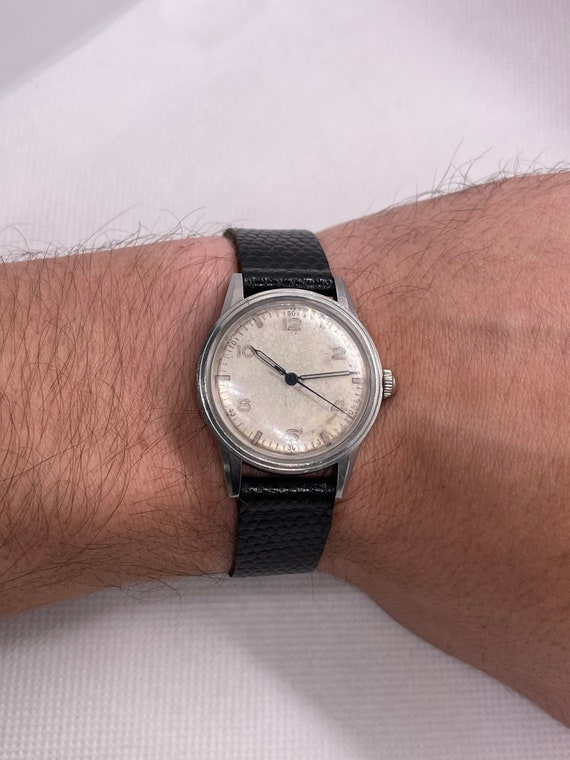 Vintage Omega Manual Wind WW2 Era Watch 30.5mm Wide a… Gem