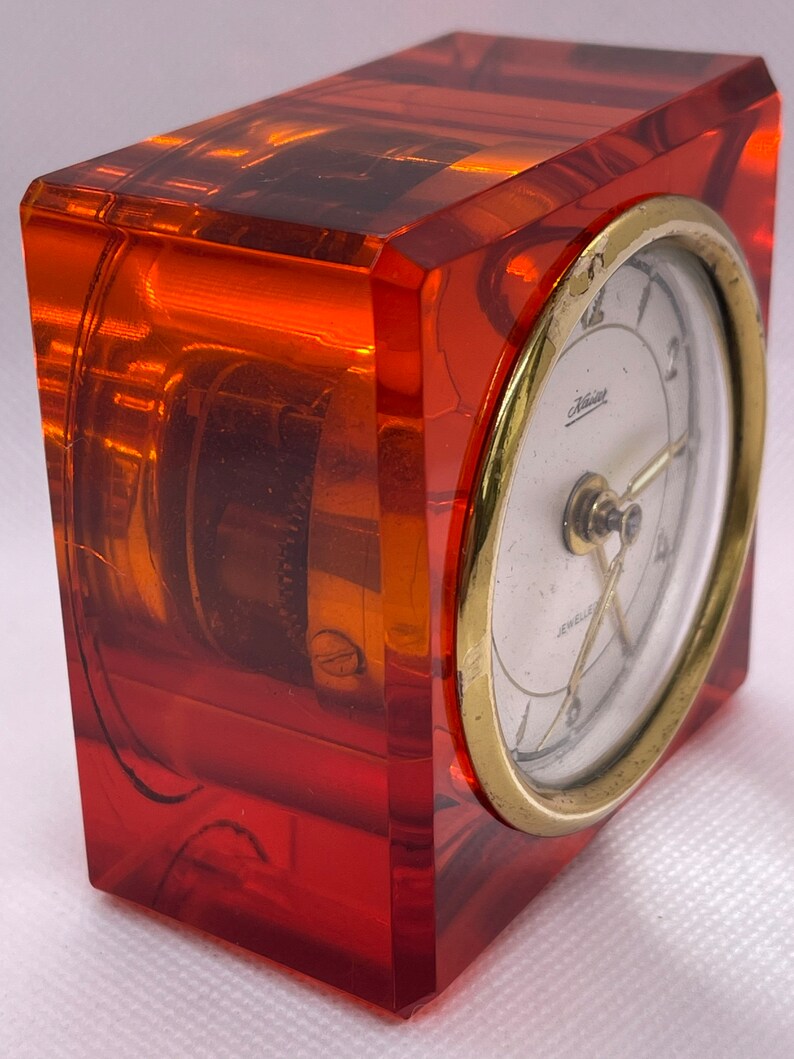 Vintage Kaiser Jewelled Clock Made in Germany Mid Century Etsy