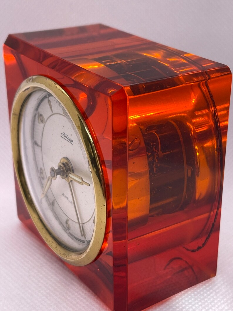 Vintage Kaiser Jewelled Clock Made in Germany Mid Century Etsy