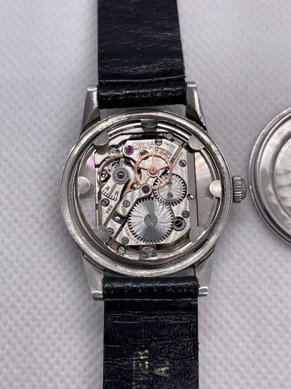 Vintage Omega Manual Wind WW2 Era Watch 30.5mm Wide a… Gem