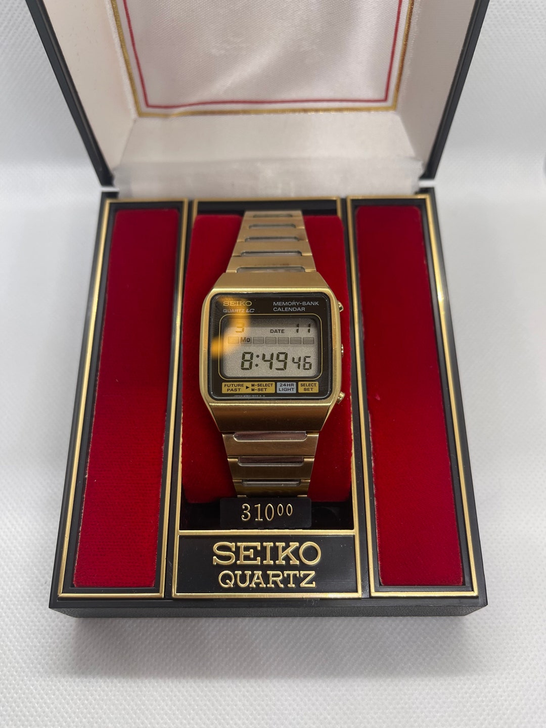 Seiko Quartz Memory Bank Calender Watch From James Bond Etsy
