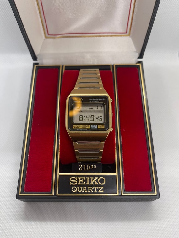 Seiko Quartz Memory Bank Calender Watch From James Bond - Etsy Finland Seiko Quartz Memory Bank Calender Watch From James Bond - Etsy Finland