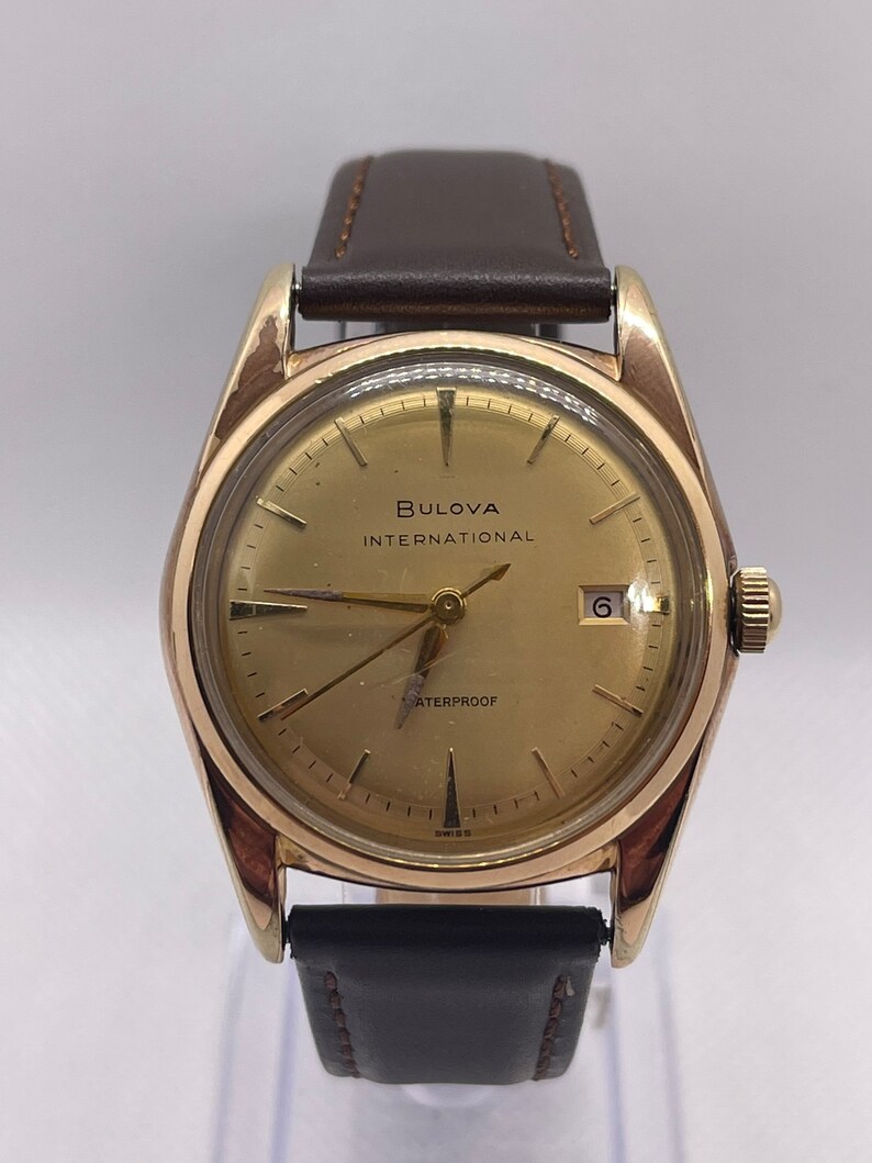 Vintage Bulova International Automatic Watch With Beautiful Etsy