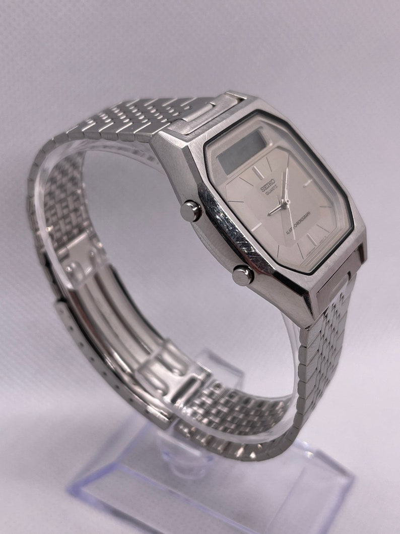 Vintage Seiko Quartz Alarm Chronograph Analog/digital Seiko Etsy