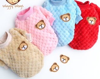 Cute Pet Dog Clothes Puppy Cat Shirt Warm Jacket Sweater FLEECE GIFT (For Small Dogs)