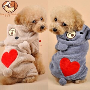 Cute Pet Dog Clothes Puppy Cat Shirt Warm Jacket Sweater COTTON GIFT (For Small to Medium Sized Dogs)
