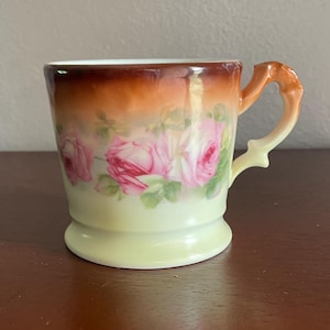 ZS&C Vintage Porcelain Shaving Mug - Marseille Bavaria - Floral Pattern Roses