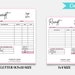 Receipt Template, Small Business Receipt, Custom Order Form, Order Form ...