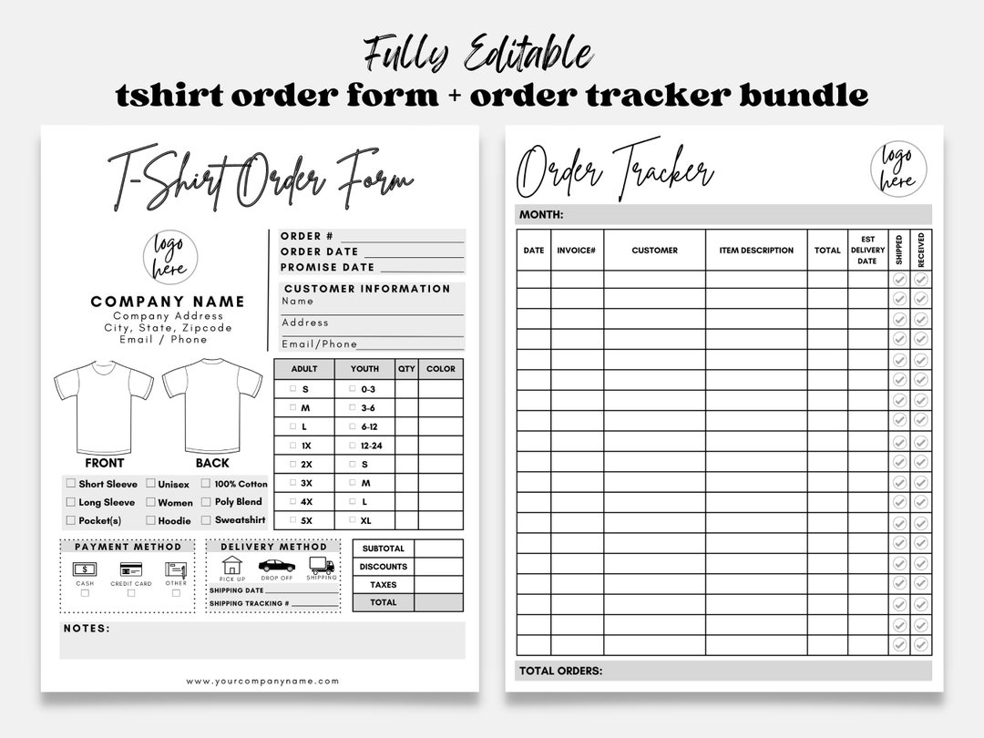 Tshirt Order Form, Shirt Order Form Template, T Shirt Order Form, Custom Order Form, Order Form, Purchase Order Form, T-shirt Order Form - Etsy tshirt-order-form-shirt-order-form-template-t-shirt-order-form-custom-order-form-order-form-purchase-order-form-t-shirt-order-form-etsy