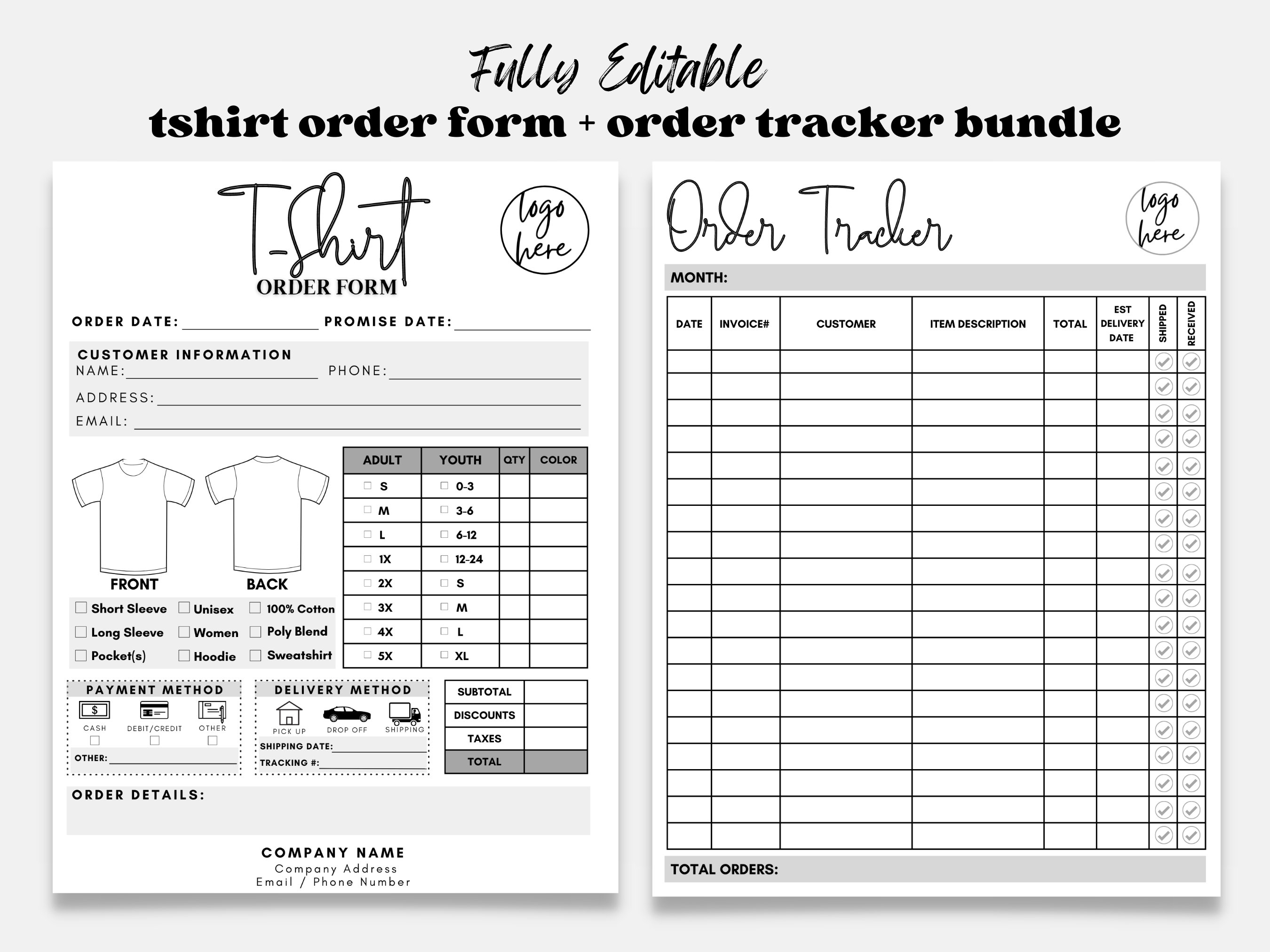 tshirt order form, shirt order form template, t shirt order form